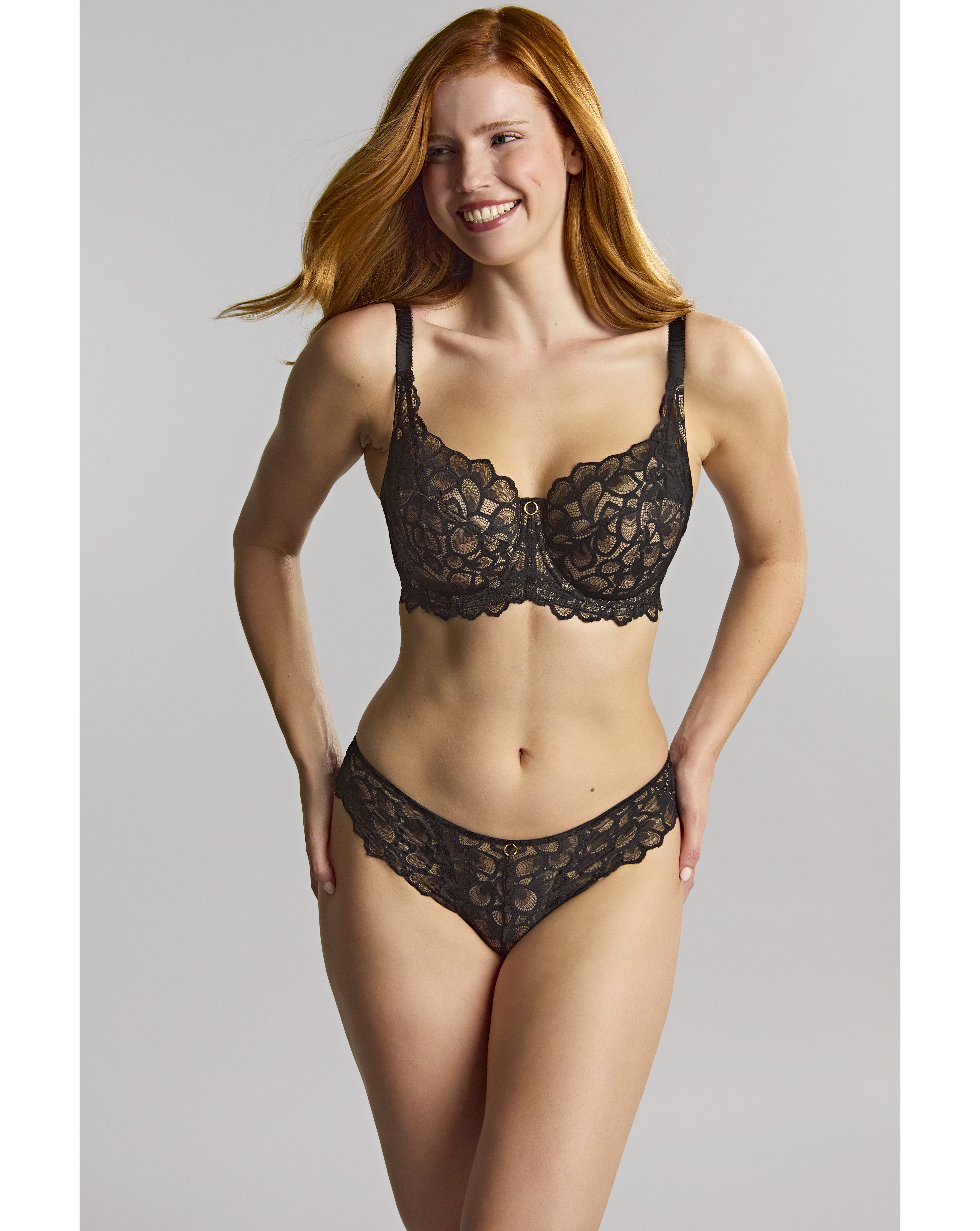 Panache Black/Latte Allure Full Cup Wired Bra 30H